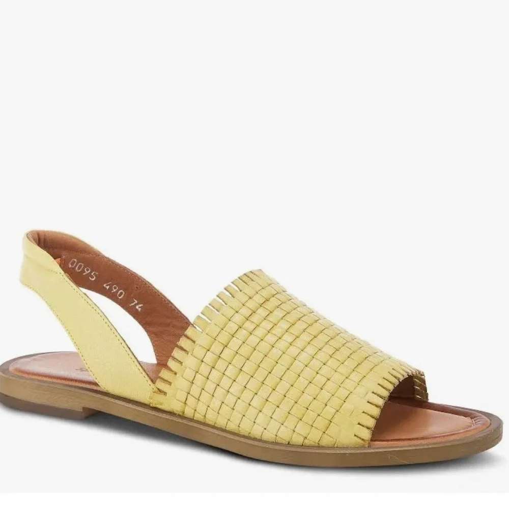 Spring Step GELSI-Y Yellow Sandals